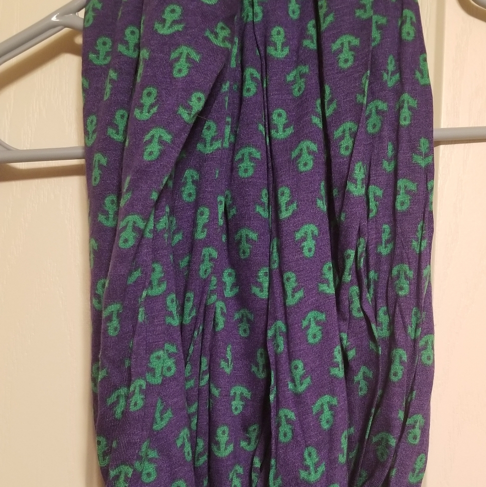 Sperry Anchor Blue And Green Scarf